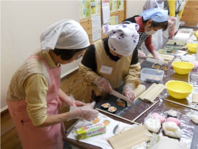 祭り寿司料理教室風景